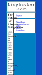 Mobile Screenshot of lisphacker.com